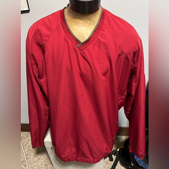 Nike Golf Mens XXL Red Windbreaker - Picture 1 of 5